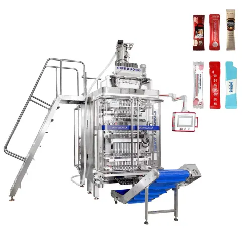 بيكربونات الصوديوم عصا حزمة مولتيلان مسحوق آلة التعبئة 6-10 الممرات عودة ختم أكياس الحزم