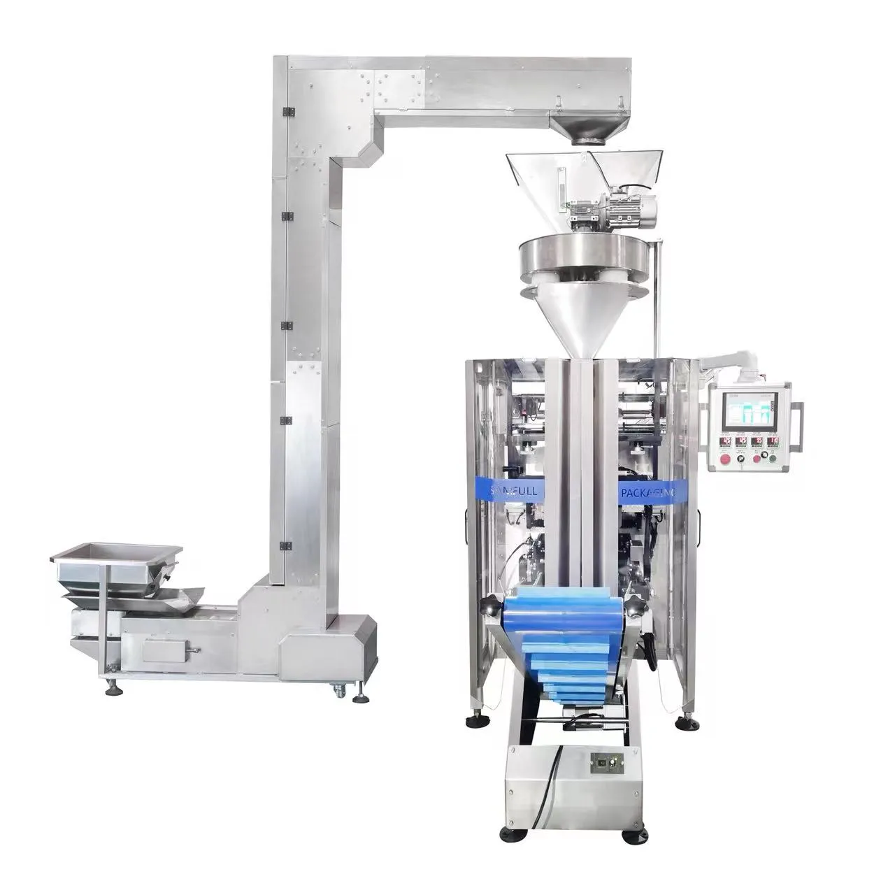 الانتهاء من الحقائب الوقوف من الأرز والحبوب معبأة بواسطة آلة ففس التلقائي