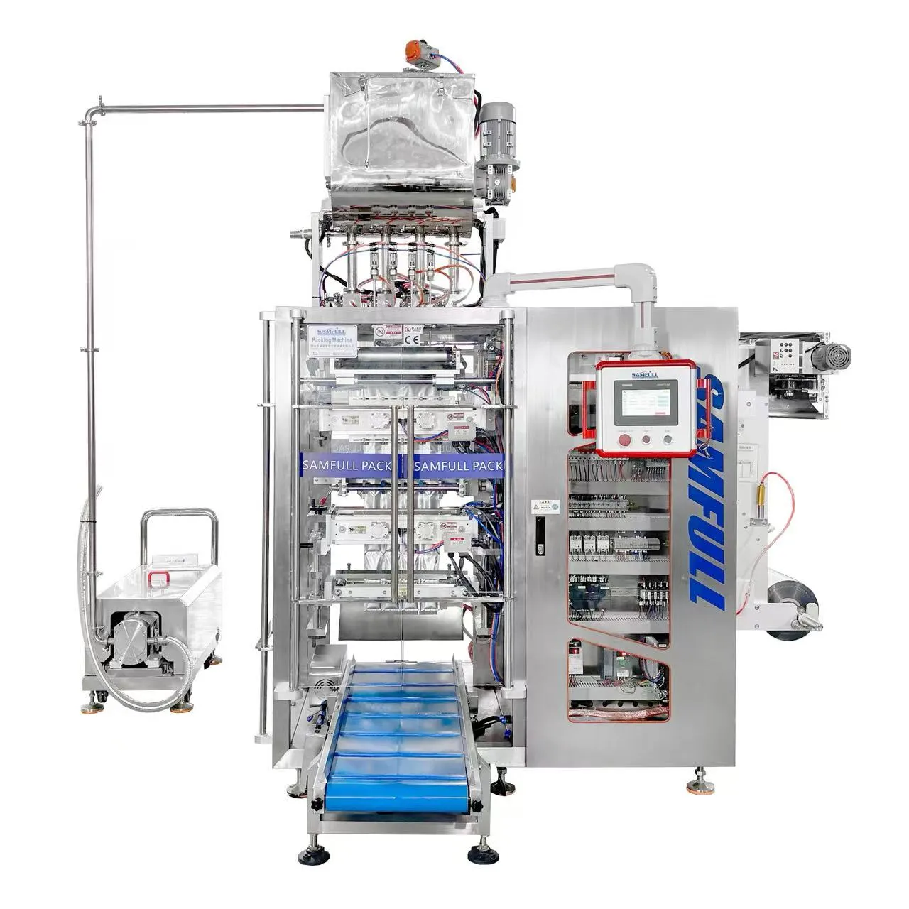 هيكل متعدد المسارات لأربعة أكياس ختم جانبية