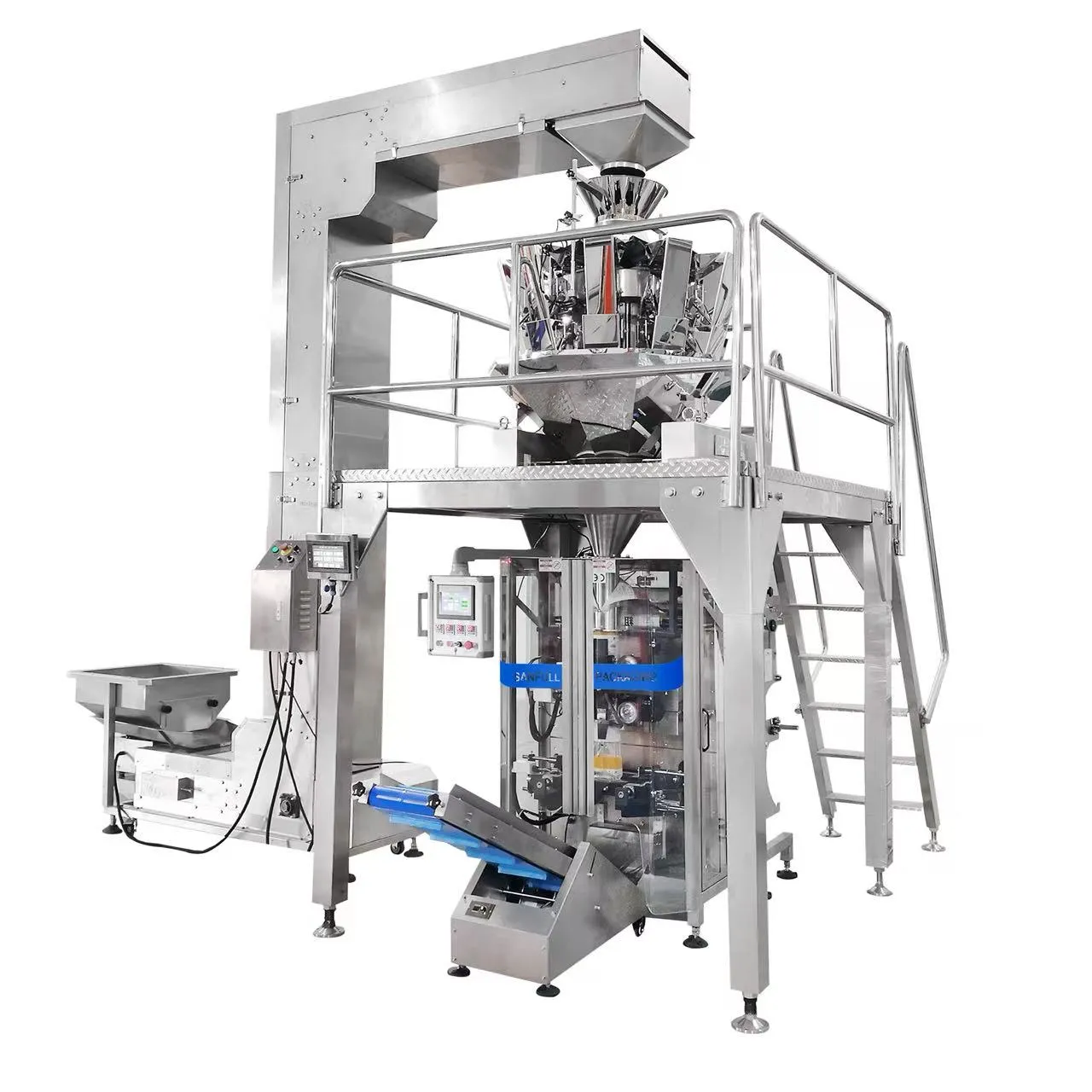 نظام وزن متعدد الرؤوس لتغليف أغذية الكلاب