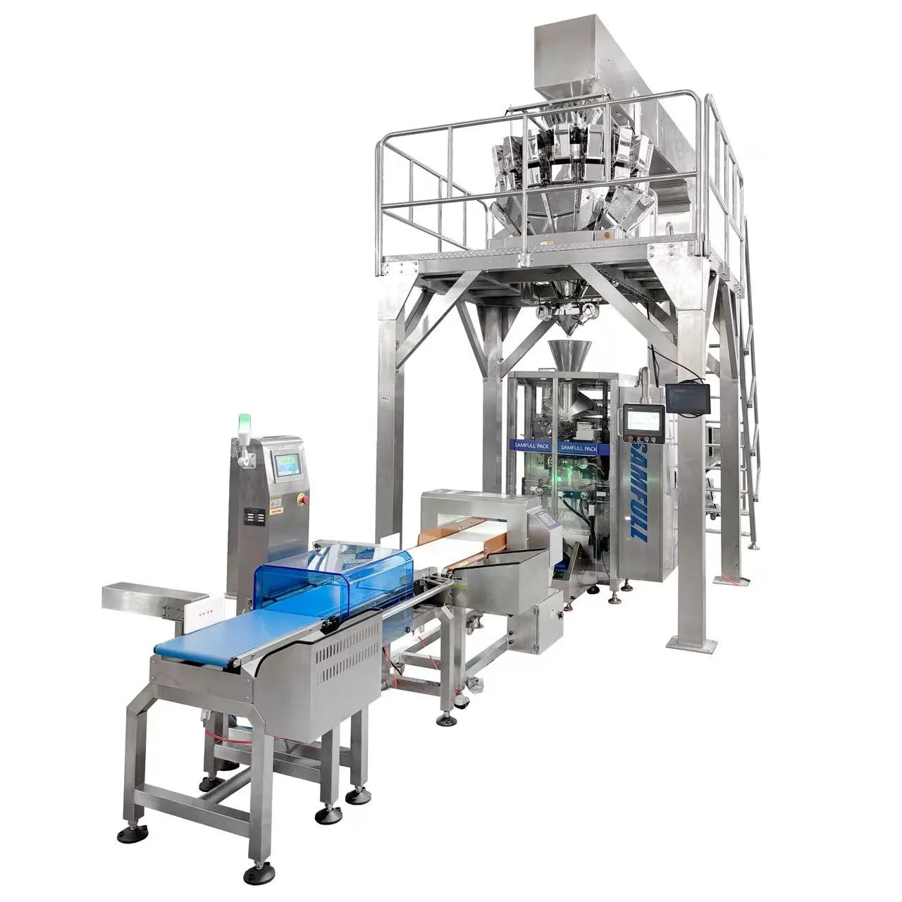 أكياس الوجبات الخفيفة من الفشار الجاهزة من خط التعبئة الآلي