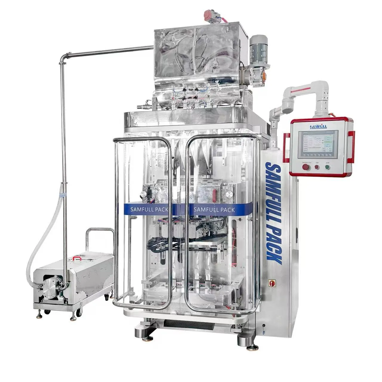 نظام تعبئة السوائل لأكياس الصلصة والعسل