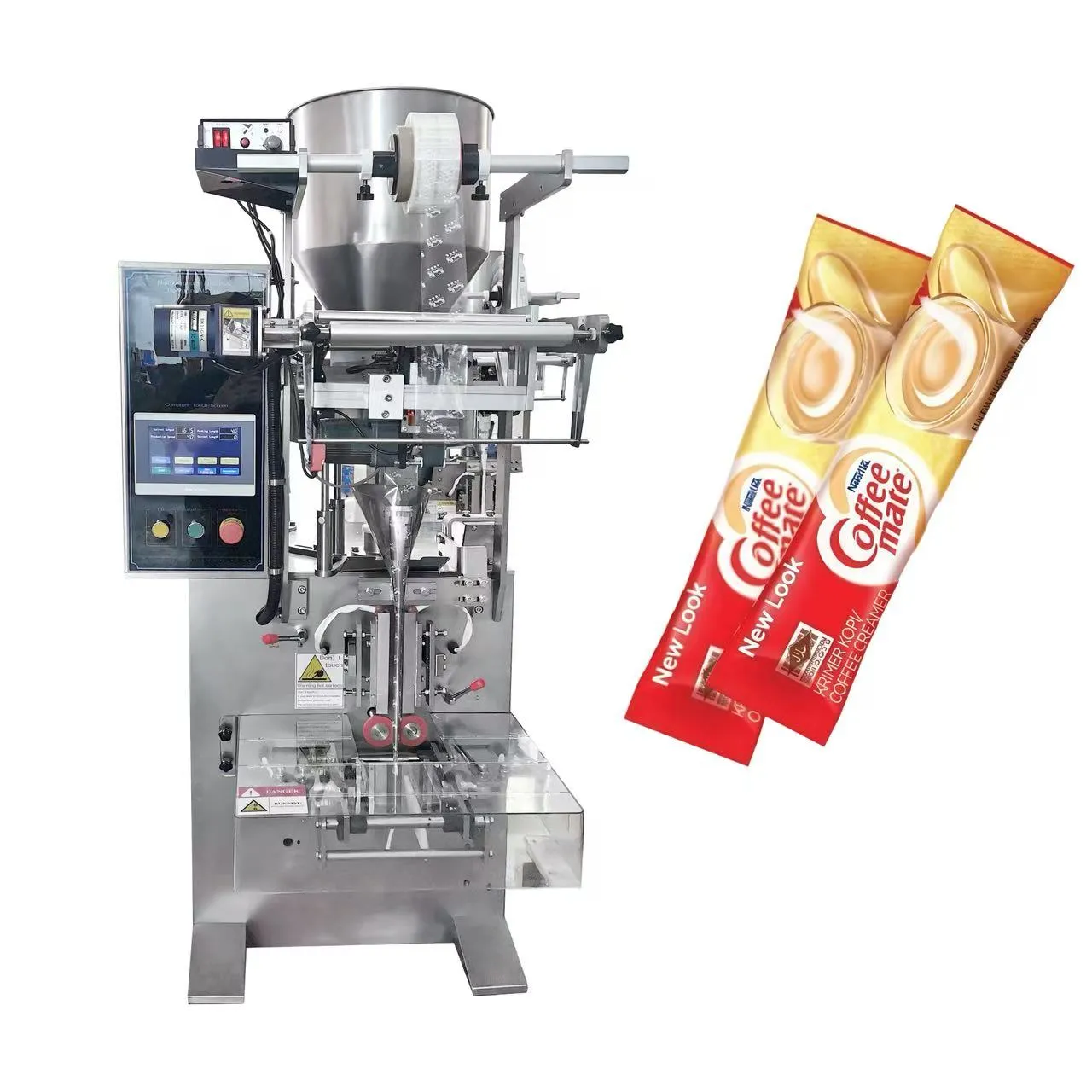 أكياس جاهزة مليئة بمسحوق القهوة 3 في 1